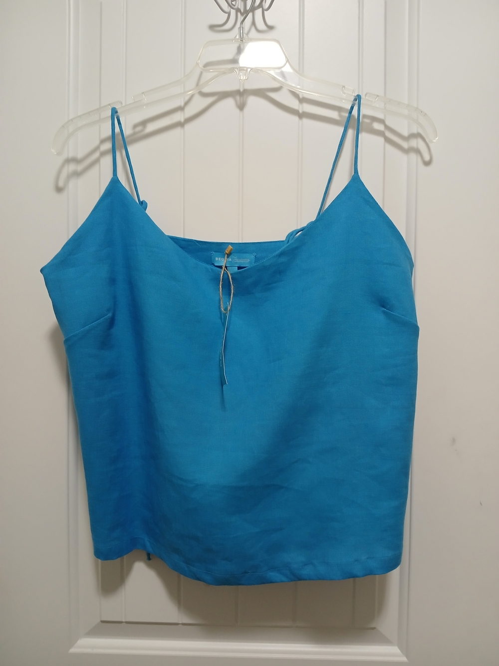 Bright Turquoise Spaghetti-Strap Camisole Top